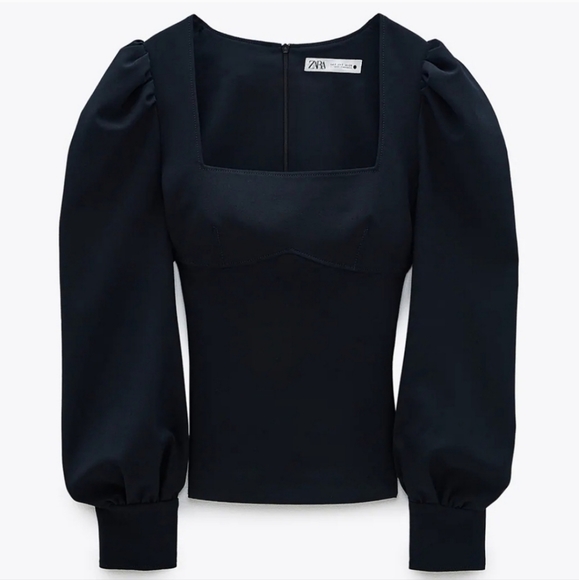 Zara Voluminous Sleeve Top - Picture 2 of 8